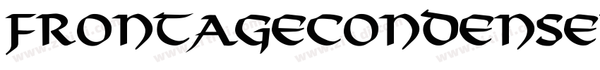 FrontageCondensed Bo字体转换